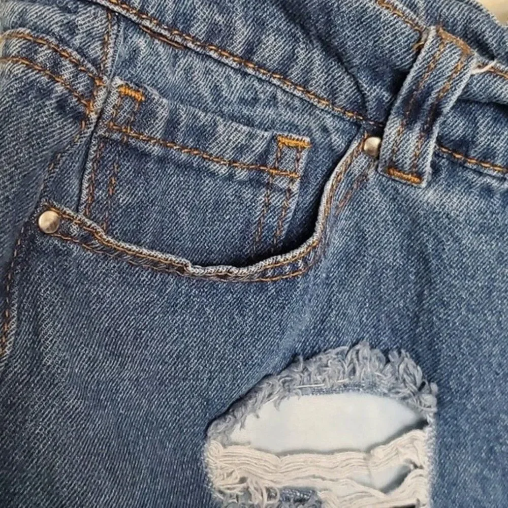 PrettyLittleThing High waisted Denim Jean Shorts Size 10